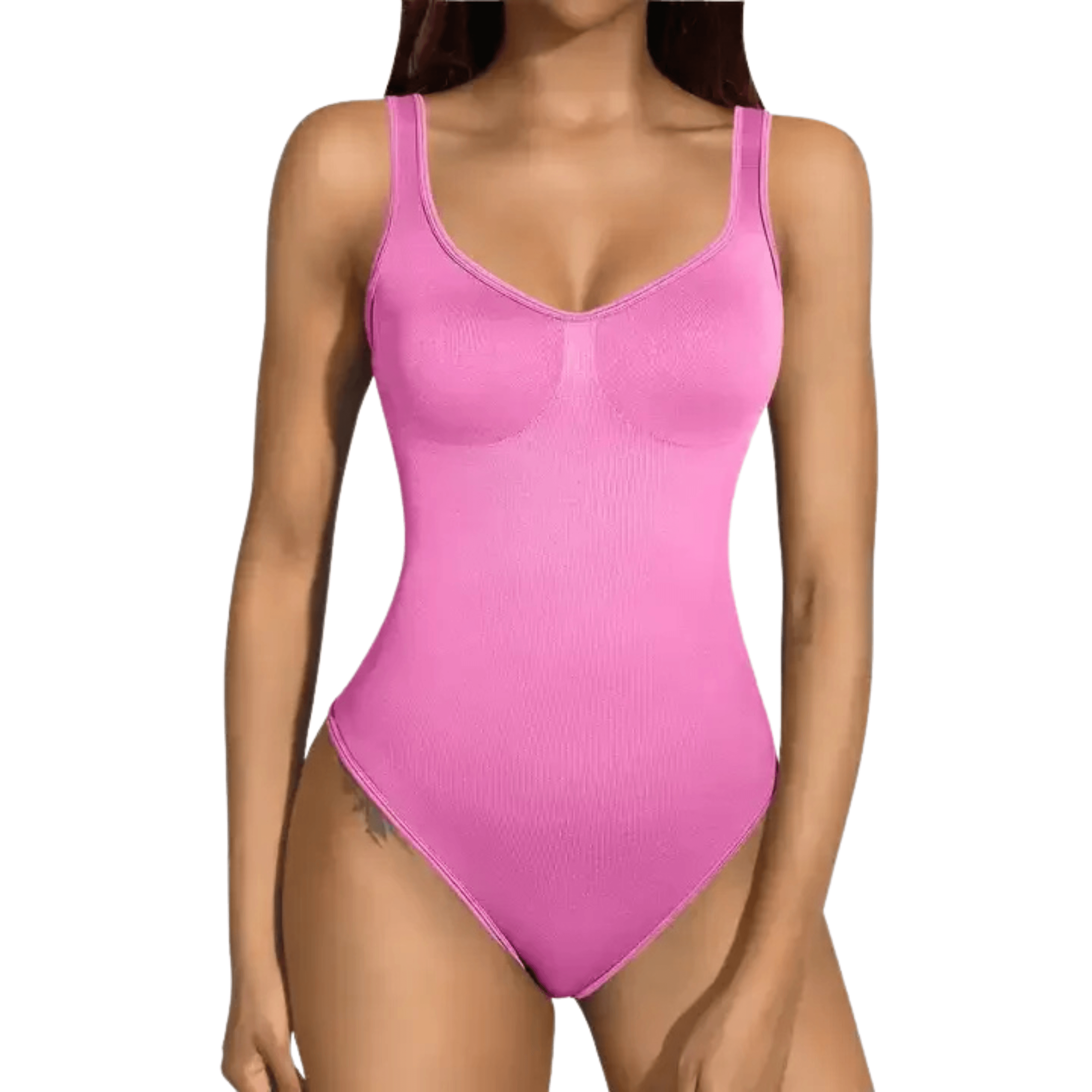 Backless Seamless Bodysuit Pink
