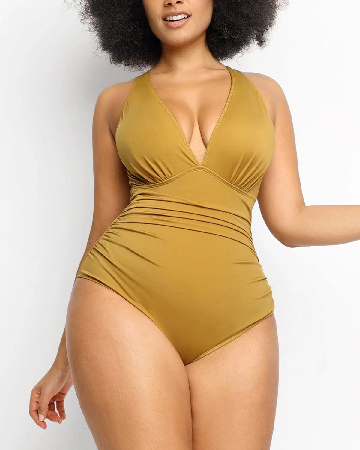 Smart Sculpt Plunge Cutout One-Piece Swimsuit