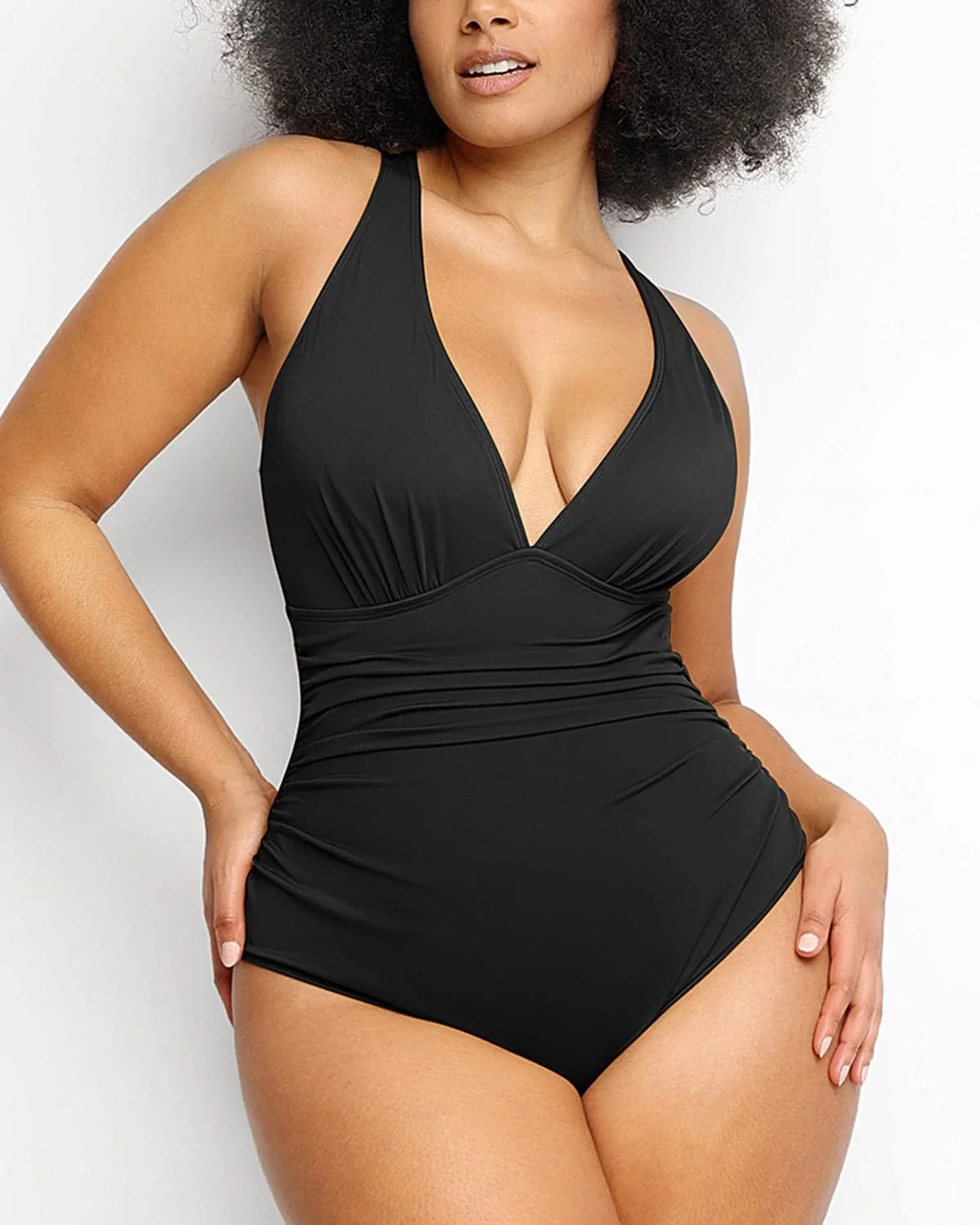 Smart Sculpt Plunge Cutout One-Piece Swimsuit
